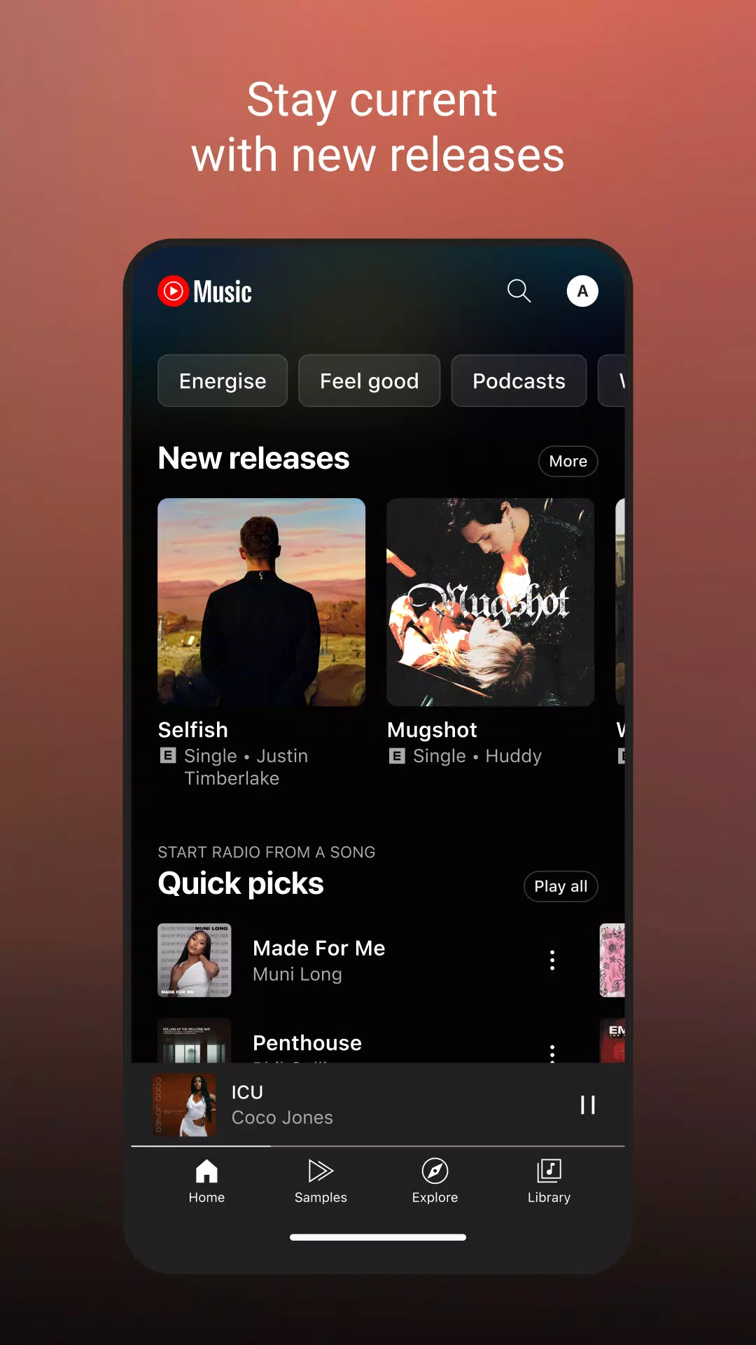 YouTube Music 螢幕截圖 1