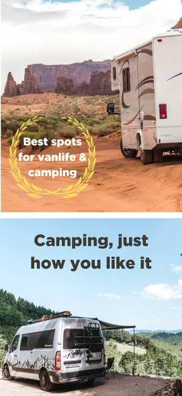 Camping App: StayFree Vanlife Tangkapan skrin 2