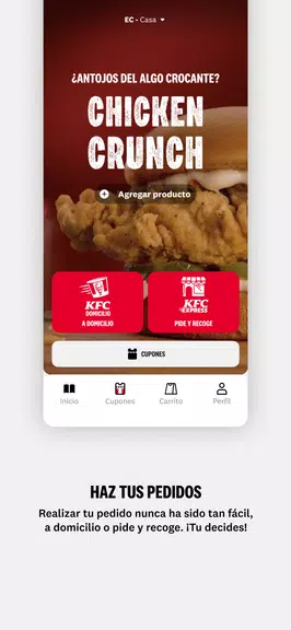 KFC APP - Ec, Co, Cl, Ar y Ve Screenshot 1