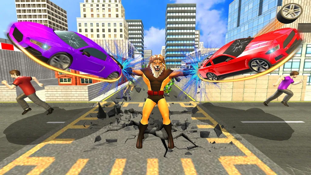 Scary Lion Crime City Attack Ảnh chụp màn hình 0