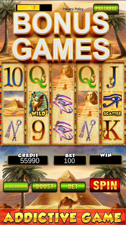 Slot Machine: New Pharaoh Slot - Casino Vegas Feel Zrzut ekranu 2