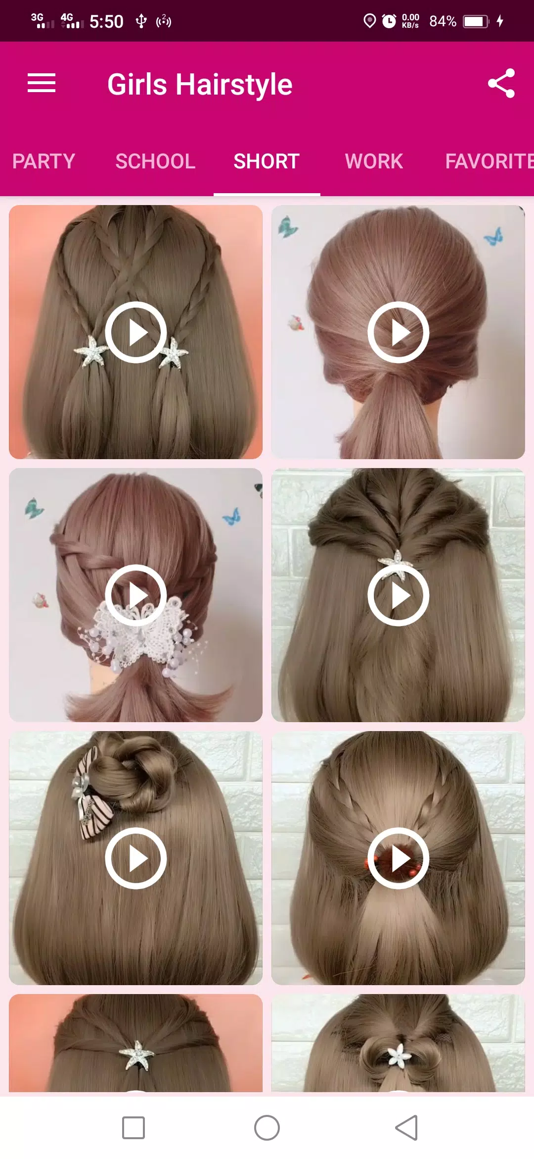 Girls Hairstyle Capture d'écran 3