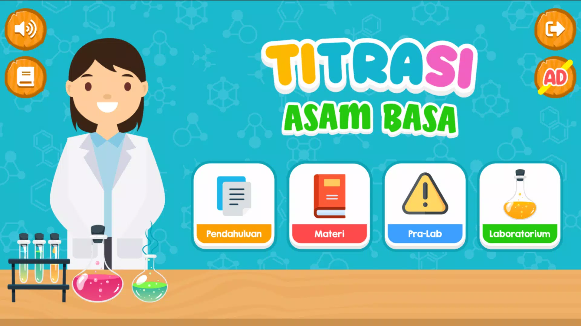 Virtual Lab Titrasi Asam Basa Tangkapan skrin 1