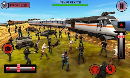 US Army Train Zombie Shooting Скриншот 2