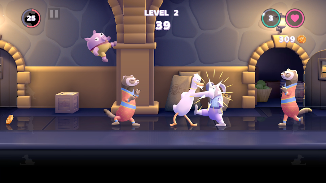 Punch Kick Duck Mod Schermafbeelding 1