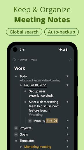 Workflowy |Note, List, Outline ဖန်သားပြင်ဓာတ်ပုံ 0