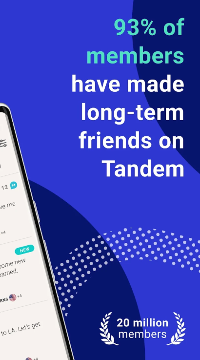 Tandem: языковой обмен Скриншот 1