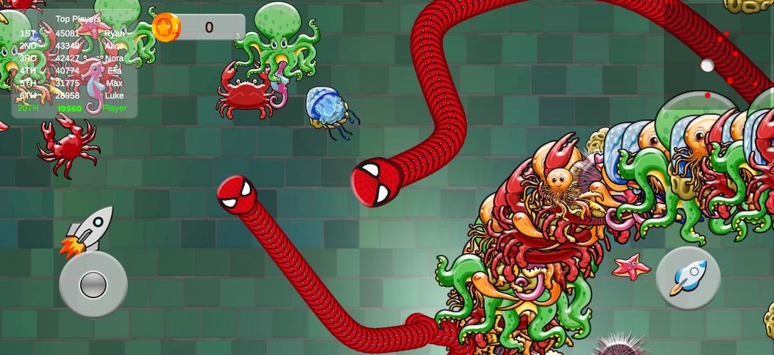 Snake Zone.io Slither Worm Capture d'écran 0