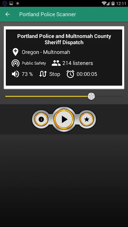 Portland Police Scanner Free Police Scanner App Ekran Görüntüsü 0