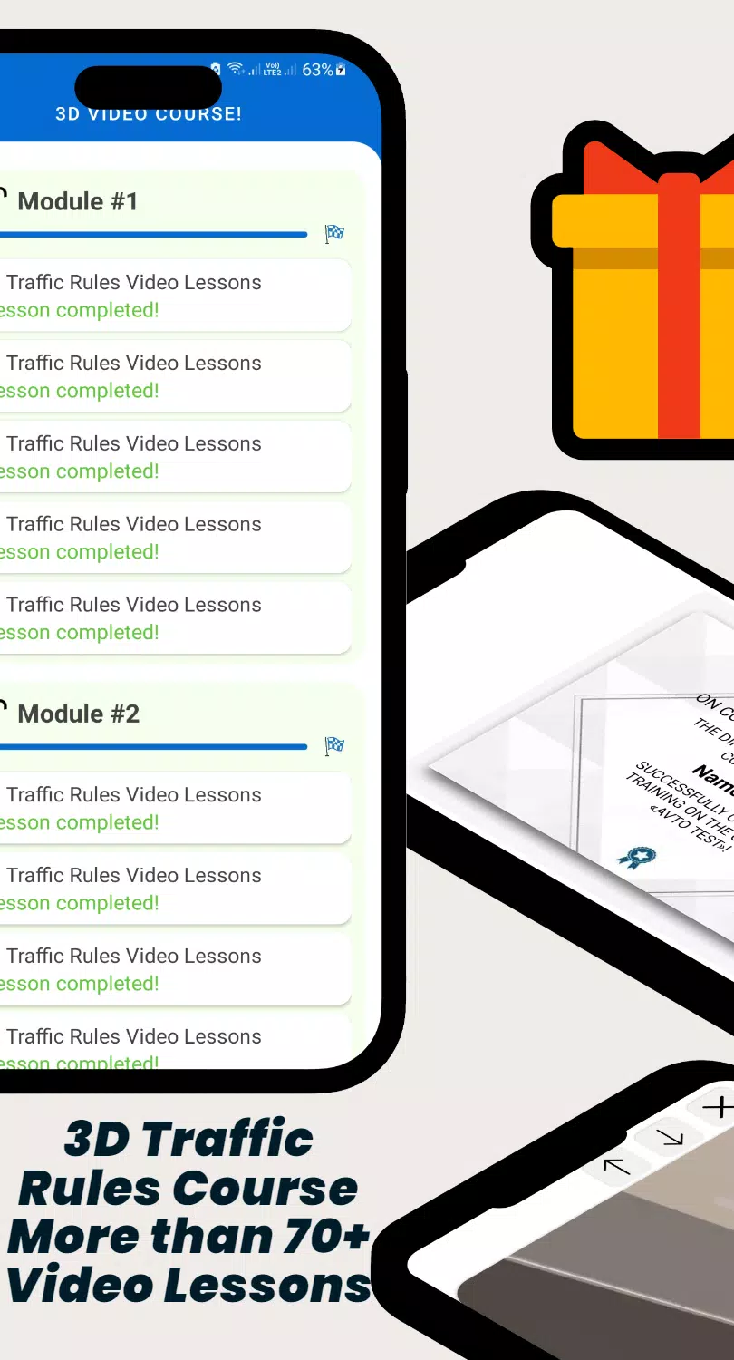 AVTO TEST - Traffic Rules 2025 ဖန်သားပြင်ဓာတ်ပုံ 3