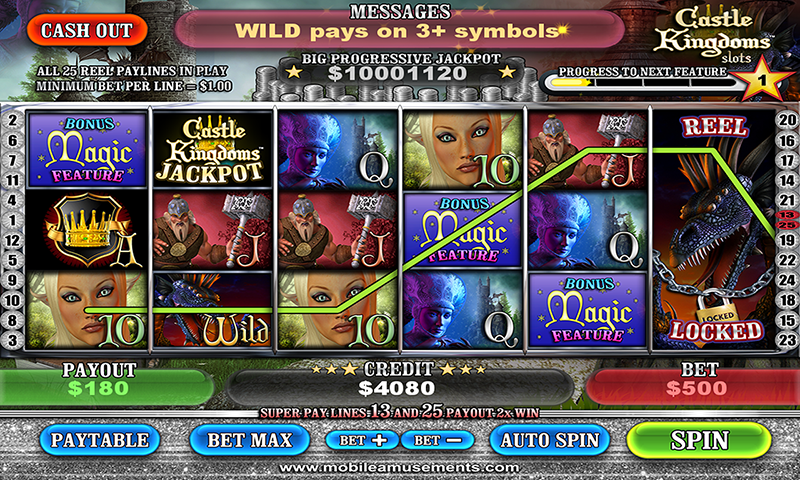 Castle Kingdoms Magic Dragon Legend Slots FREE 螢幕截圖 0