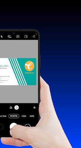Scanner de cartes de visite Capture d'écran 1