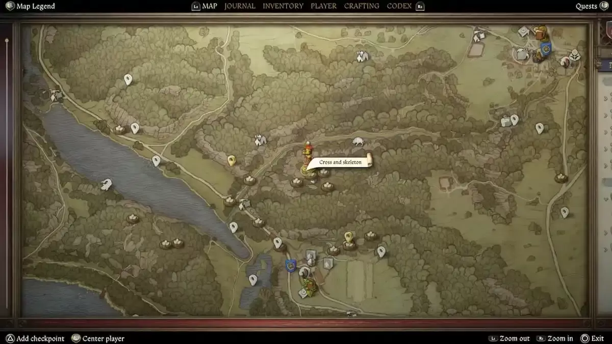 Map Leading to Fourth Armor Piece
