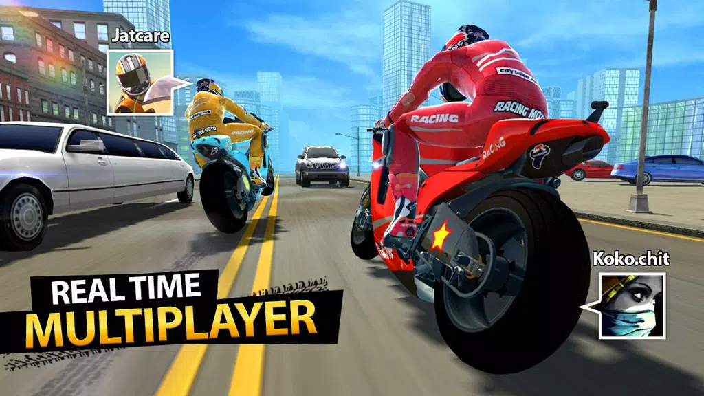 Highway Moto Rider 2: Traffic Скриншот 2
