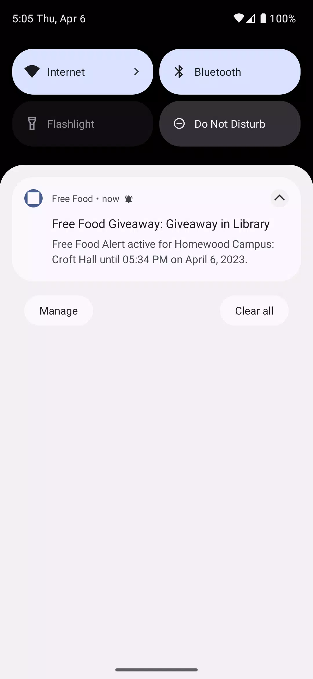 Free Food Alert ဖန်သားပြင်ဓာတ်ပုံ 2