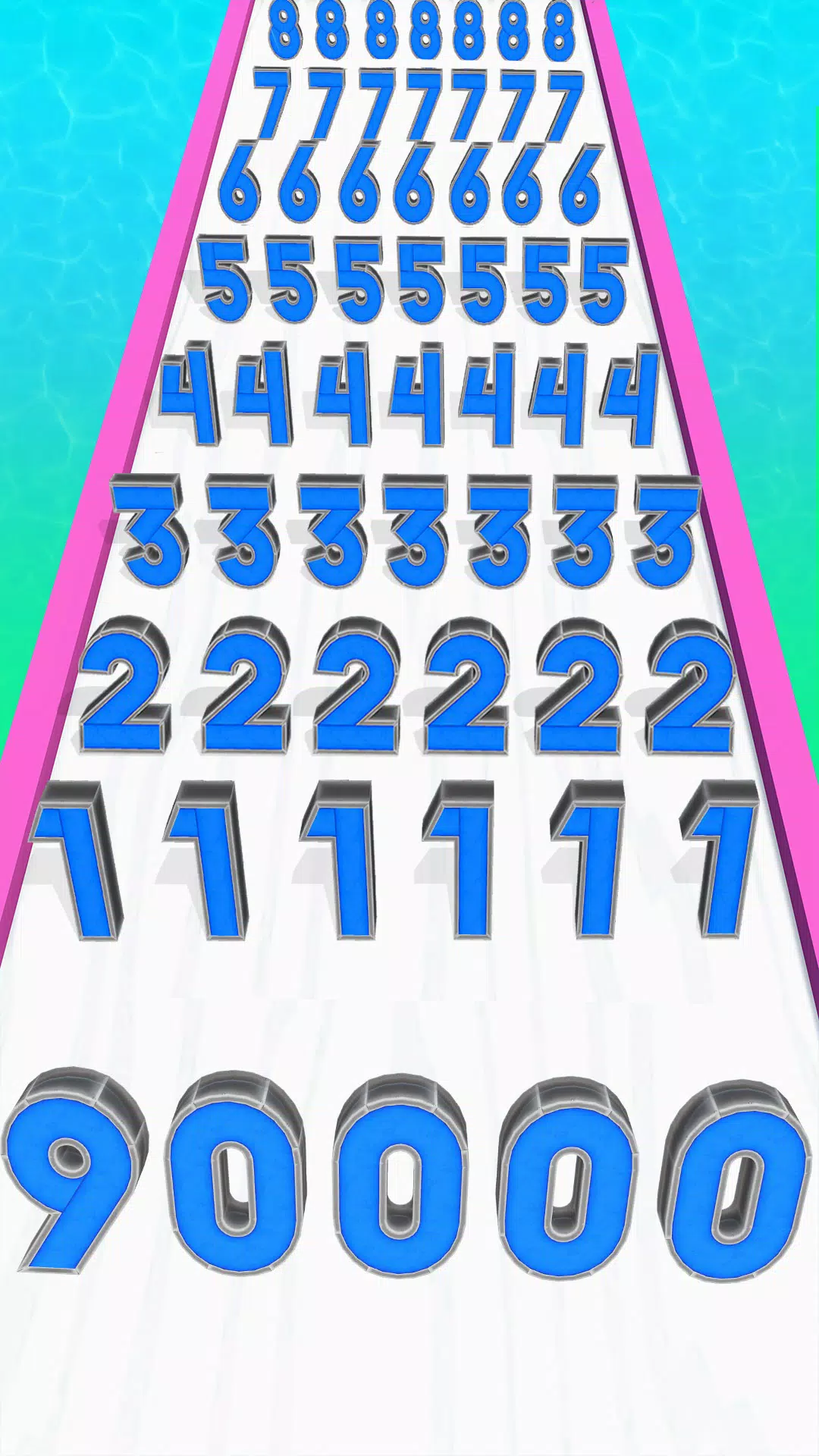 Number Master Run 3D Games স্ক্রিনশট 1