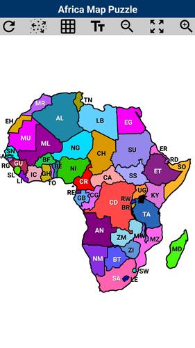 Africa Map Puzzle应用截图第0张