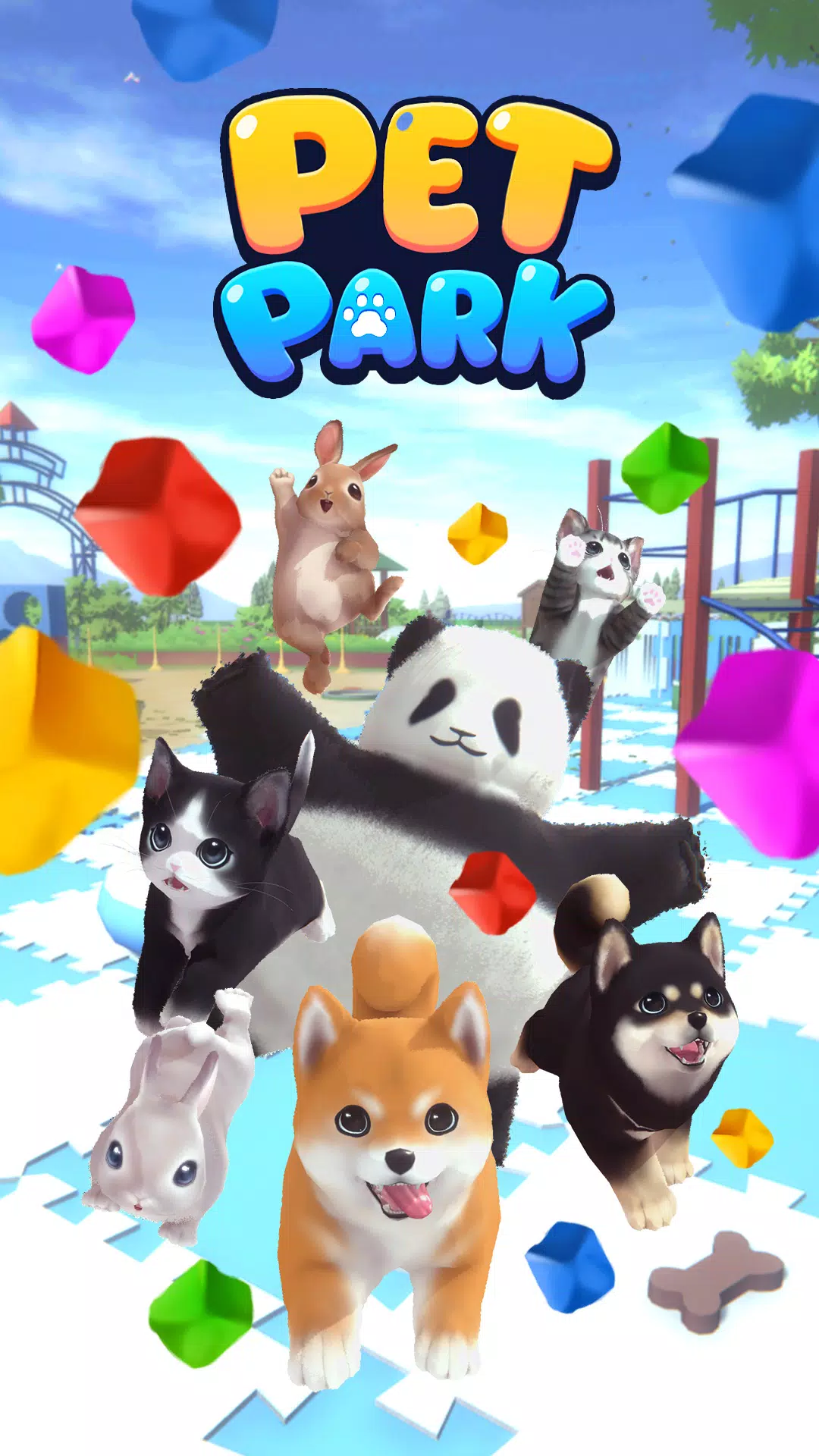 Schermata Pet Park: Match3 puzzle world 0