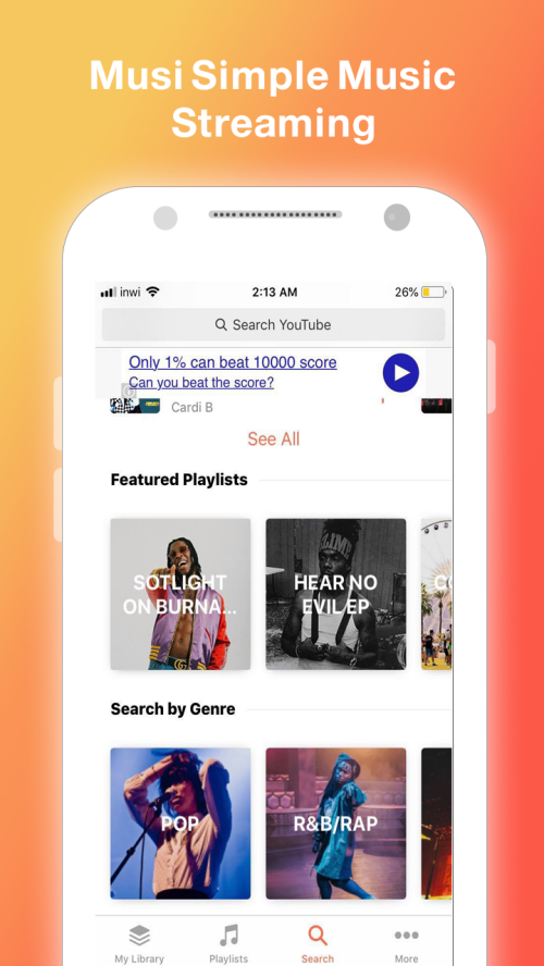 Musi : Simple Music Streaming Advice 2019 Screenshot 2