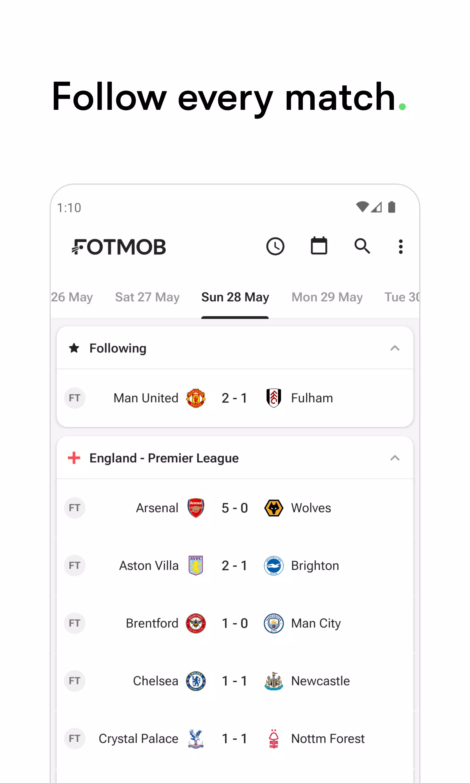 FotMob - Soccer Live Scores Screenshot 0
