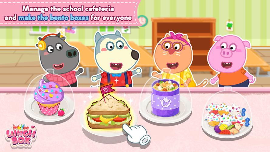 Wolfoo's School Lunch Box Screenshot 0