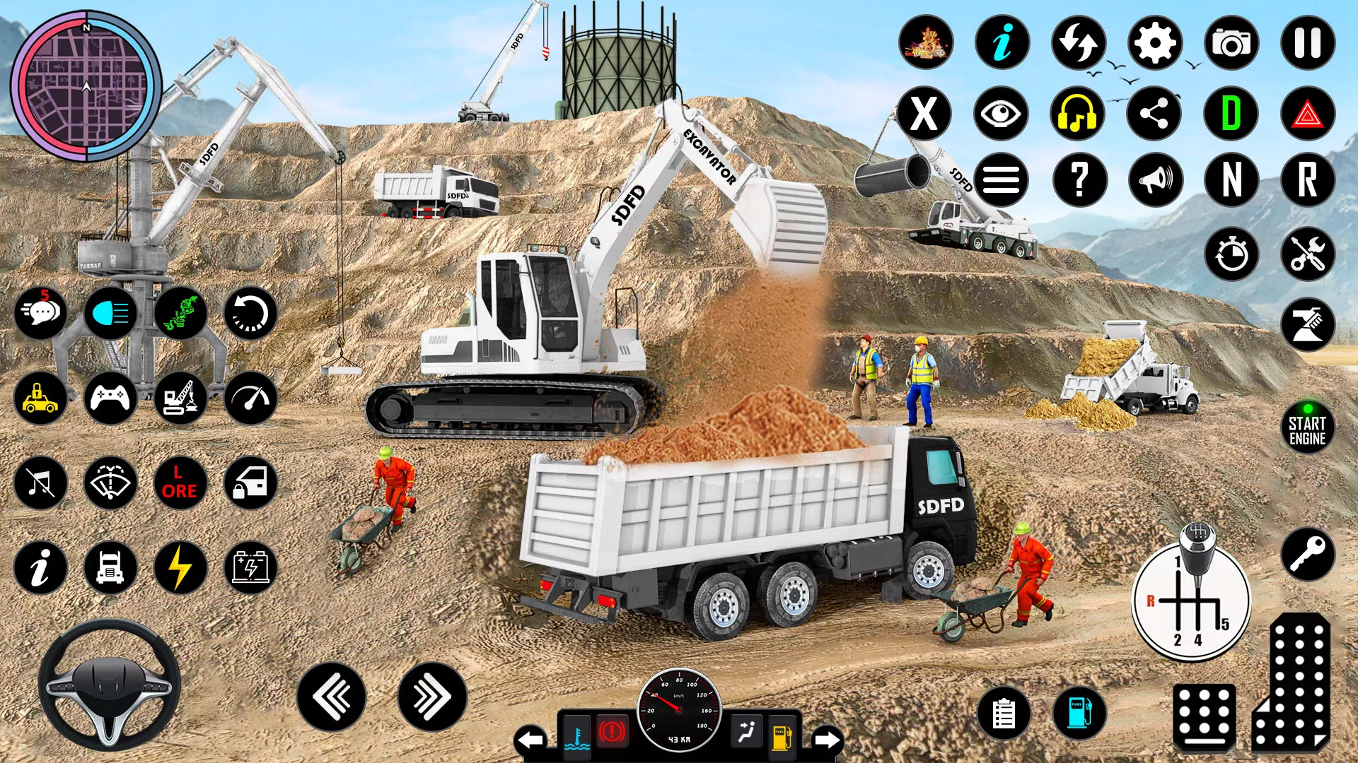 Snow Excavator Simulator Game ဖန်သားပြင်ဓာတ်ပုံ 0