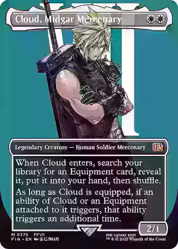 Cloud, Midgar Mercenary (Borderless – Surge Foil)