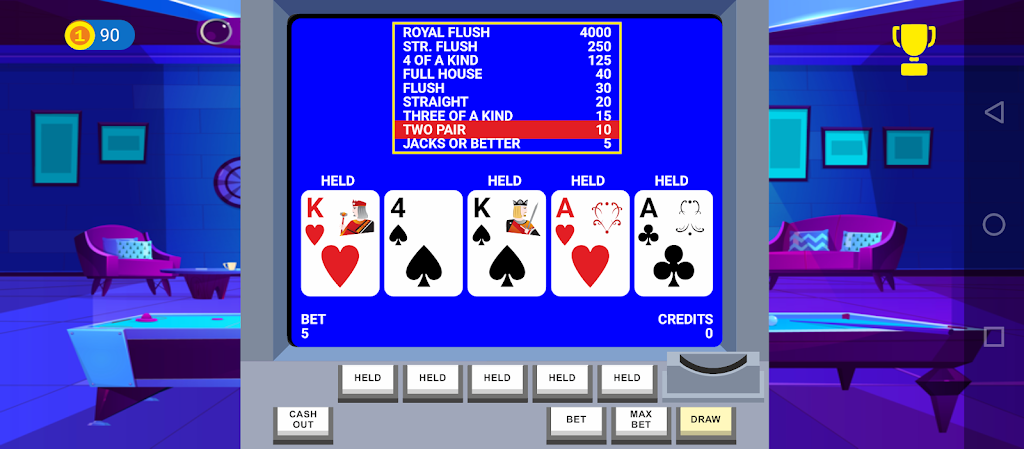Video Poker Big Bet ဖန်သားပြင်ဓာတ်ပုံ 0
