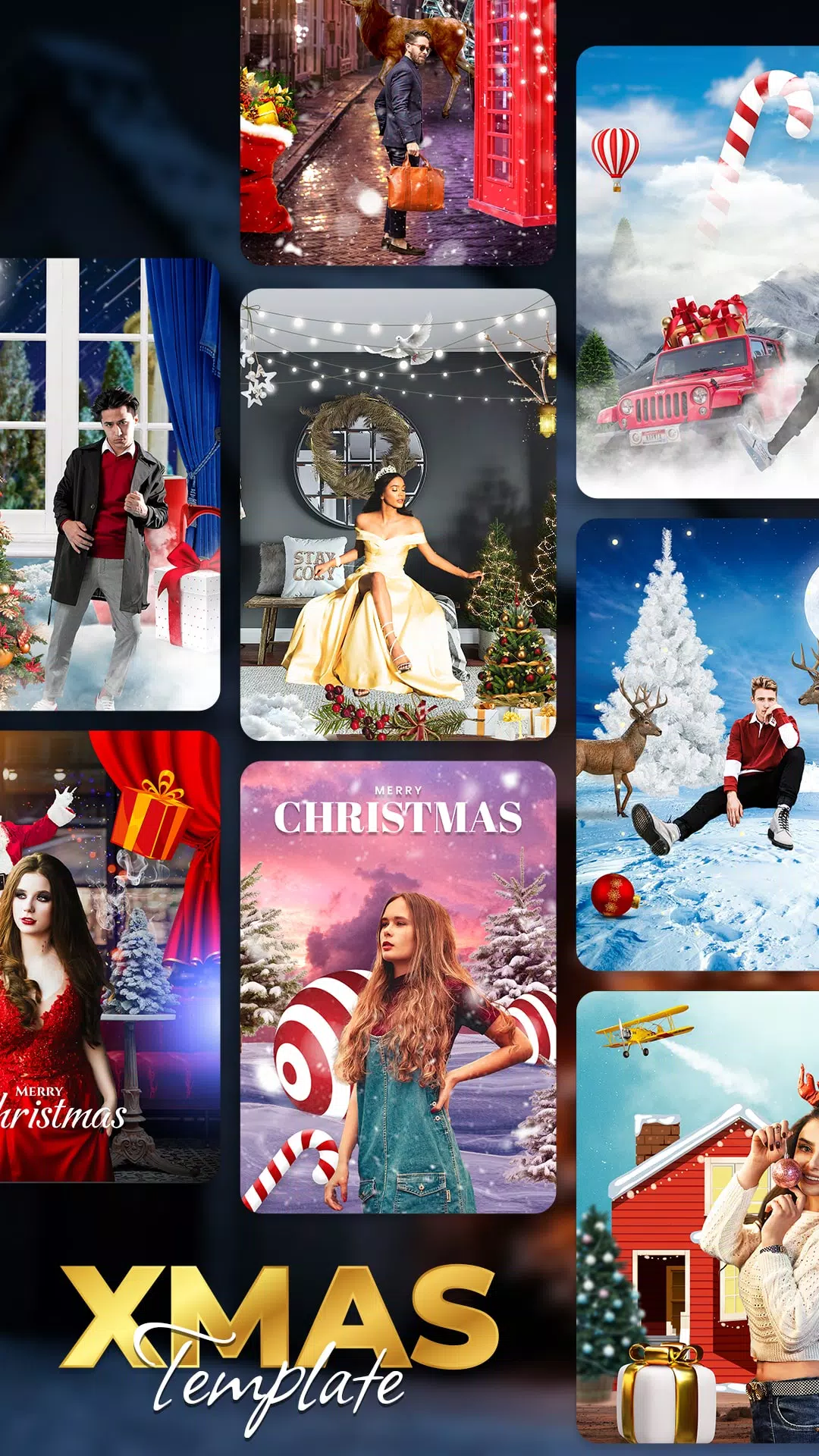 Christmas Photo Frames, Editor স্ক্রিনশট 2