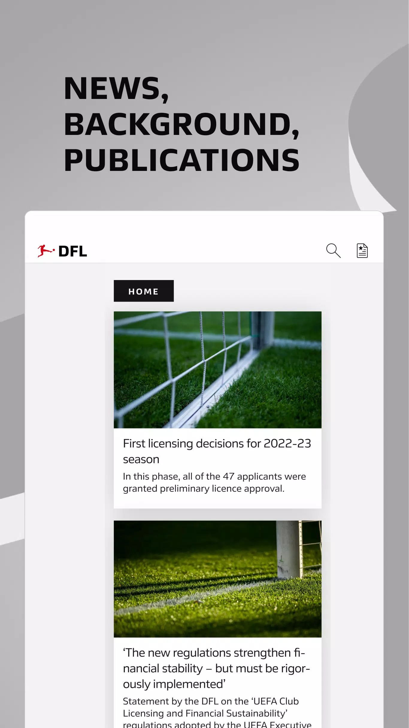 Schermata DFL App 3
