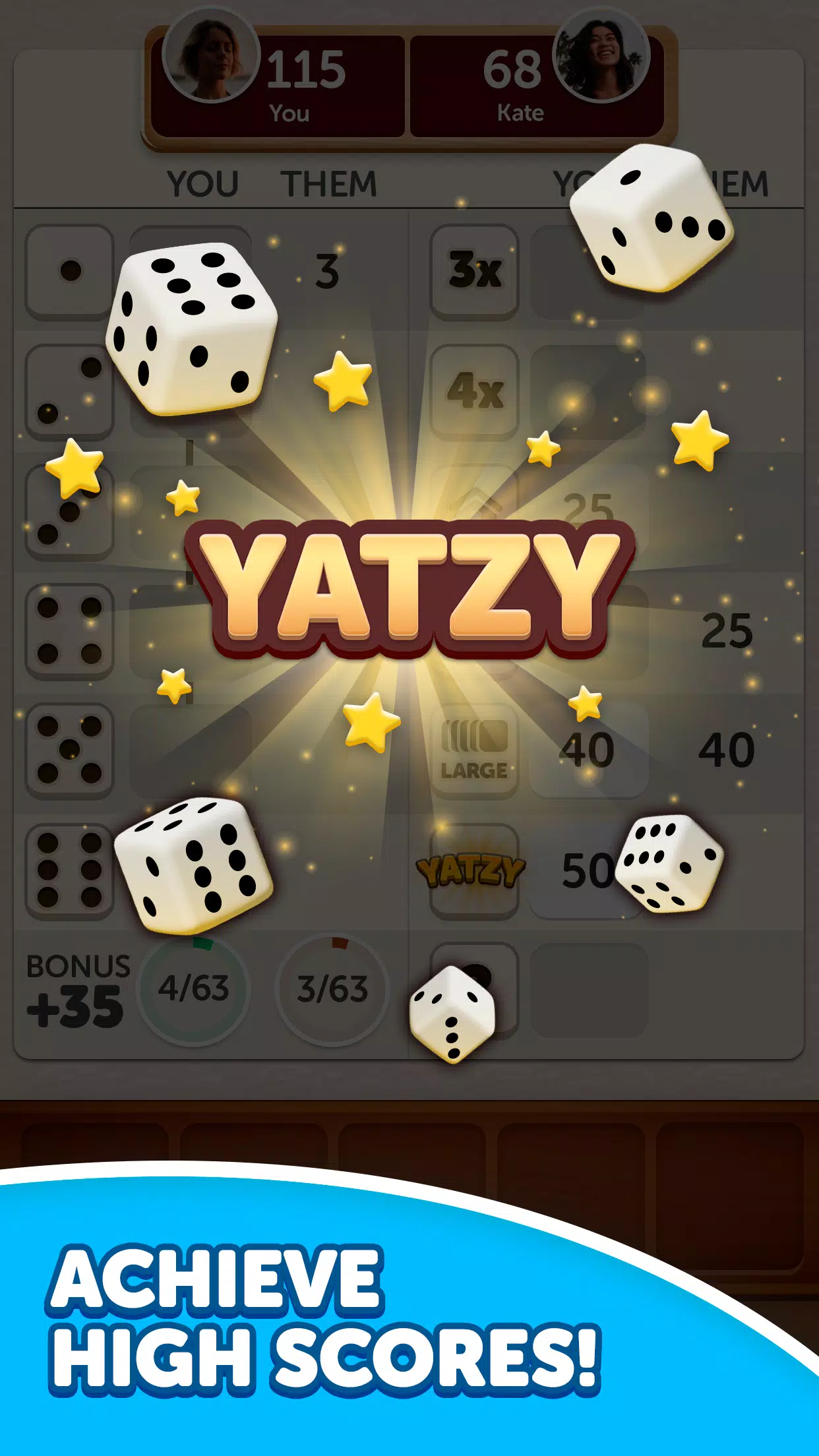 Dice Yatzy Ekran Görüntüsü 2