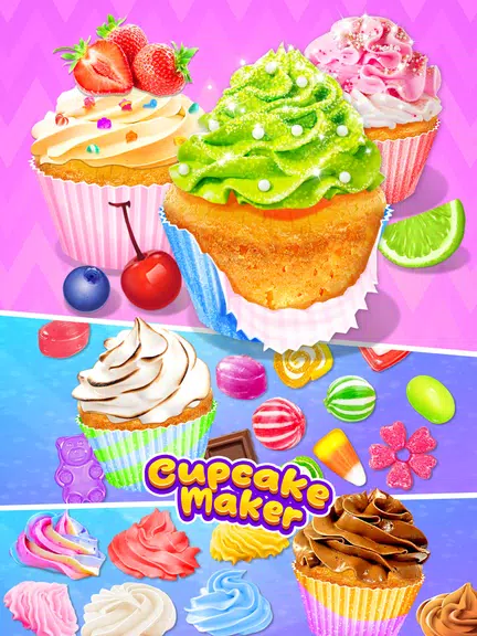 Cupcake Maker: Unicorn Cupcake Captura de pantalla 1