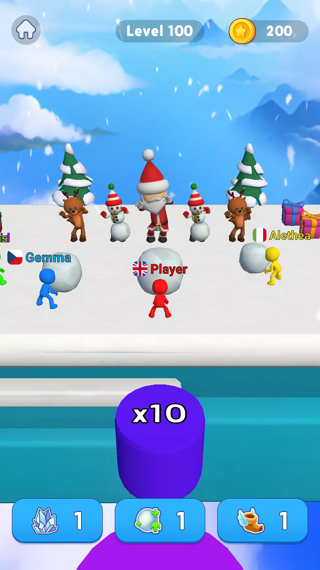 Snowball Race 3D: Ice Bridge ဖန်သားပြင်ဓာတ်ပုံ 3