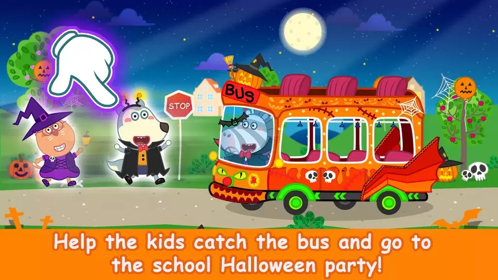 Wolfoo School Halloween Night Zrzut ekranu 2