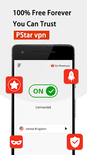 PStar VPN - Unlimited Fast Proxy 螢幕截圖 0