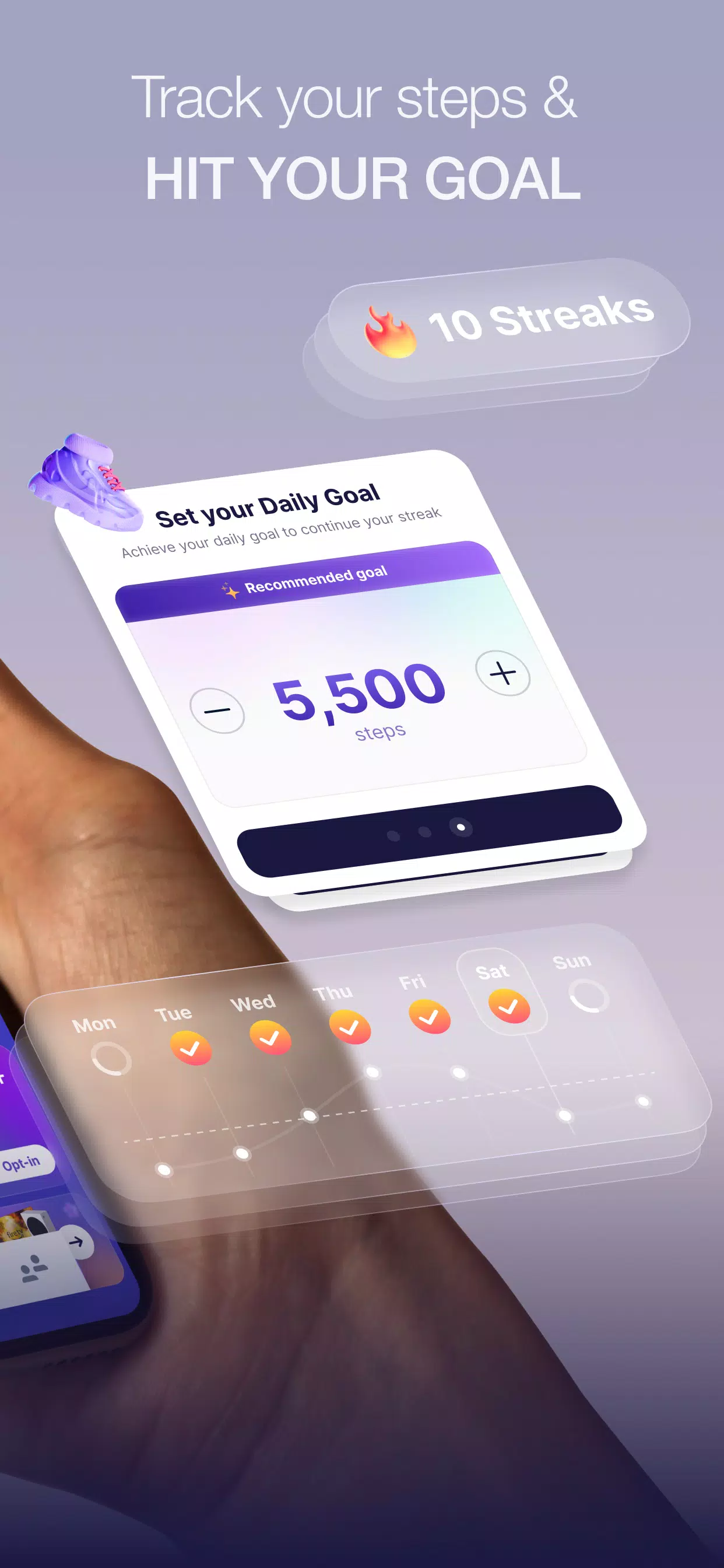 Sweatcoin・Walking Step Counter स्क्रीनशॉट 1