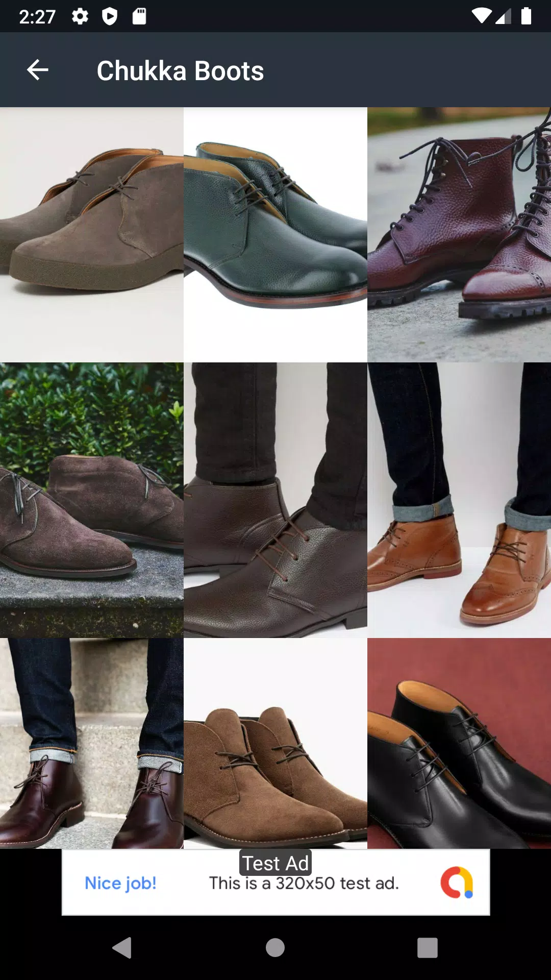 Chukka Boots Ideas Captura de pantalla 1