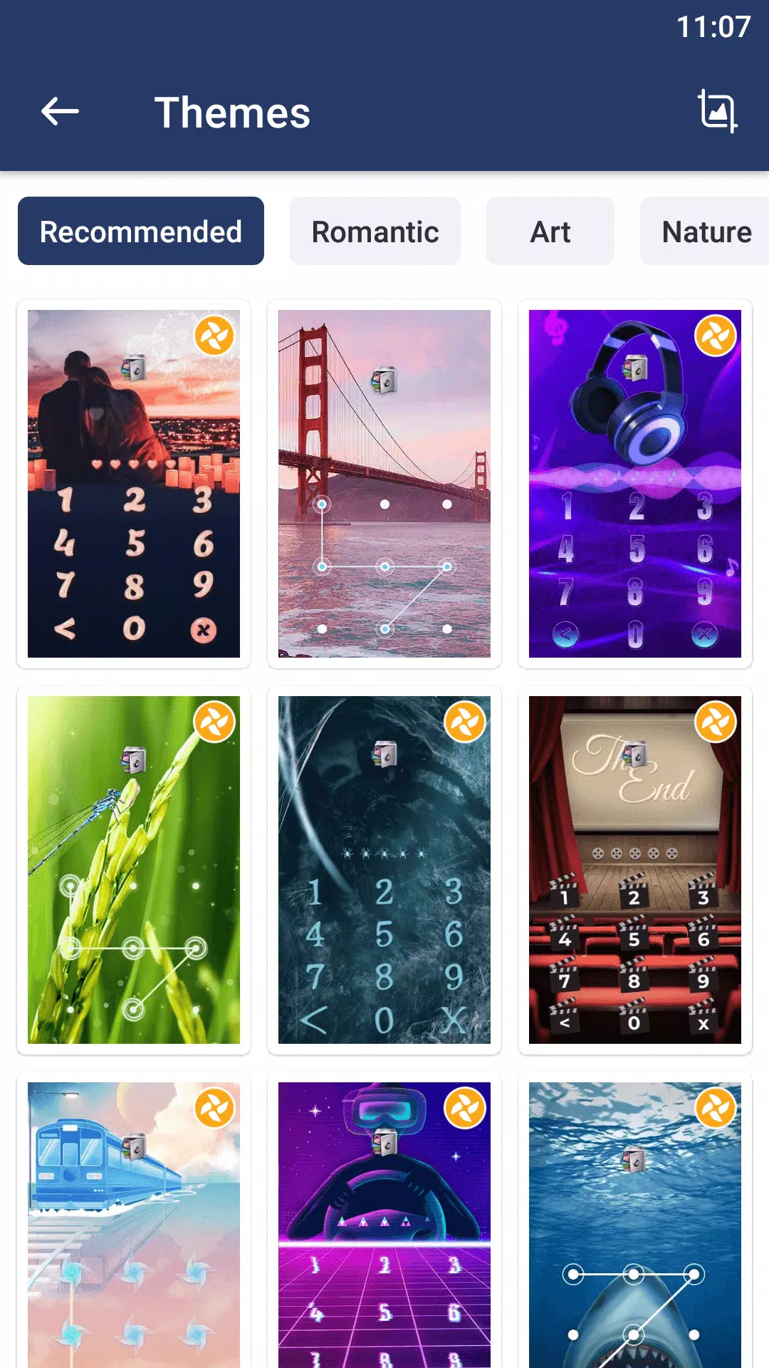 AppLock Live Theme Cinema Скриншот 2