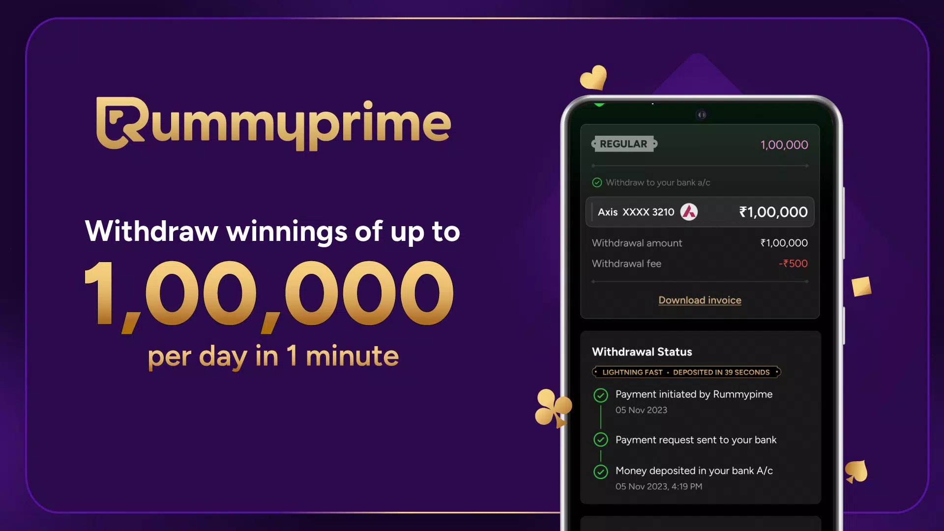 RummyPrime - Rummy Cash Game Zrzut ekranu 0