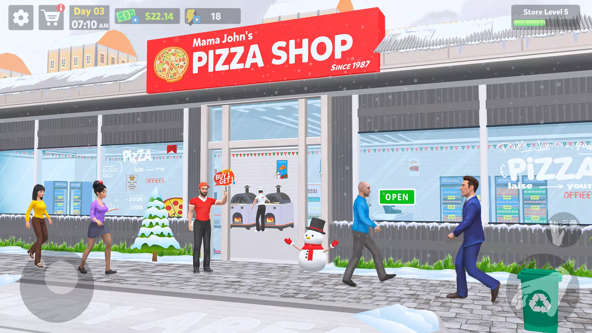 Pizza Shop Simulator 3D 螢幕截圖 0