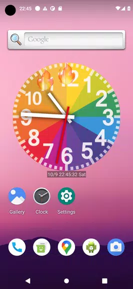 Rainbow Clock Ảnh chụp màn hình 1