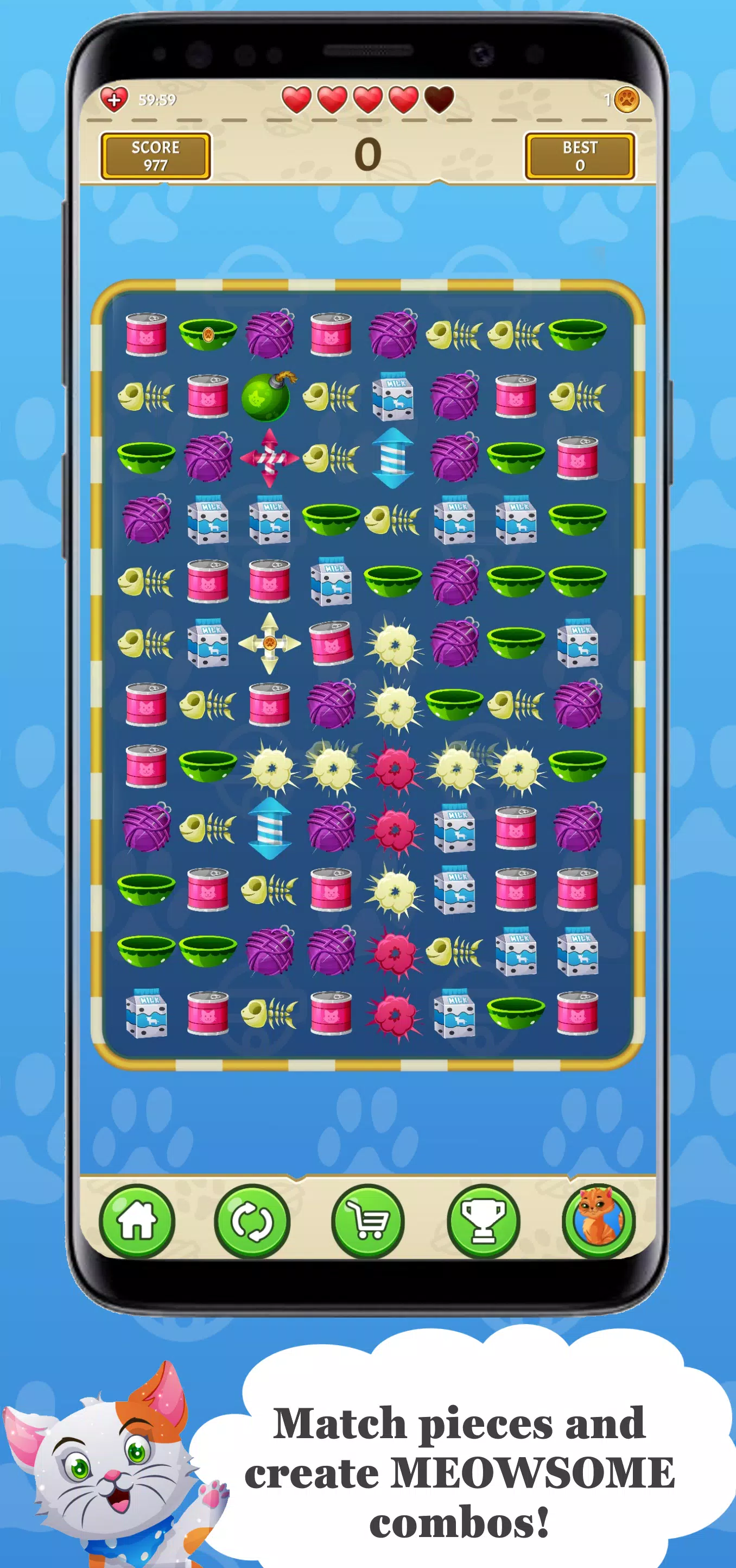 Sansa’s World - Match 3 - Cat Screenshot 1