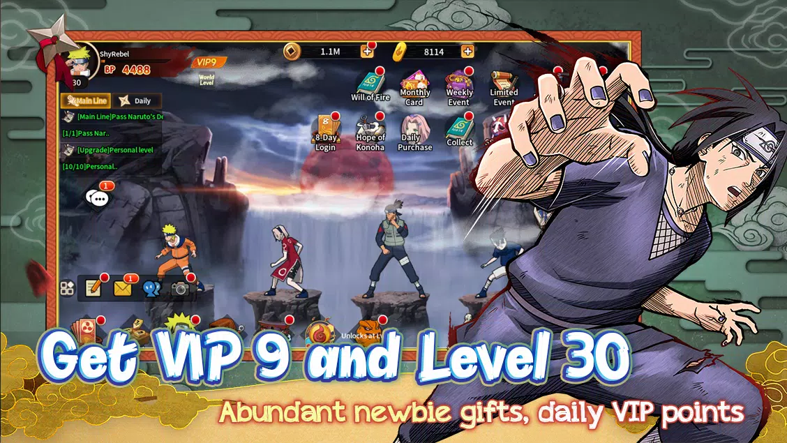 Schermata Ninja Academy 2
