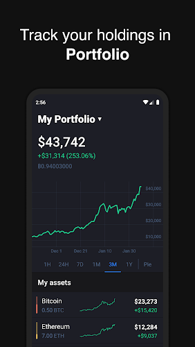 Hodler – Crypto Portfolio Captura de tela 1