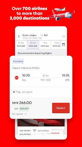 AirAsia MOVE: Flights & Hotels Screenshot 0