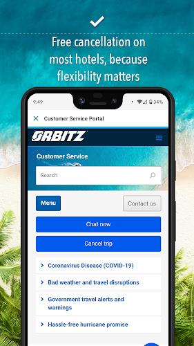 Orbitz Hotels & Flights スクリーンショット 1