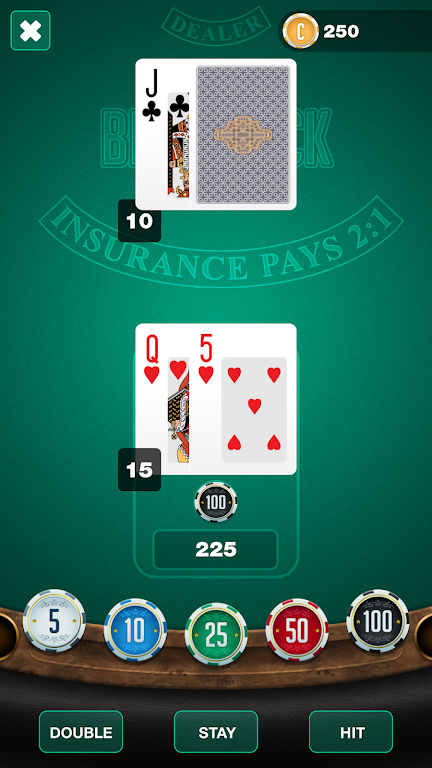 BlackJack TwentyOne 螢幕截圖 3