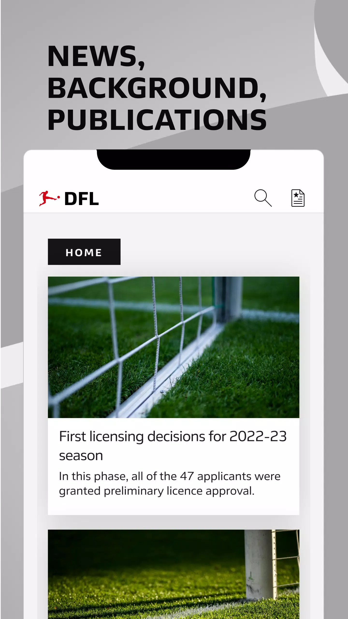 Schermata DFL App 0