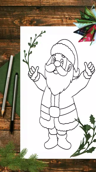 Christmas Drawing App स्क्रीनशॉट 0