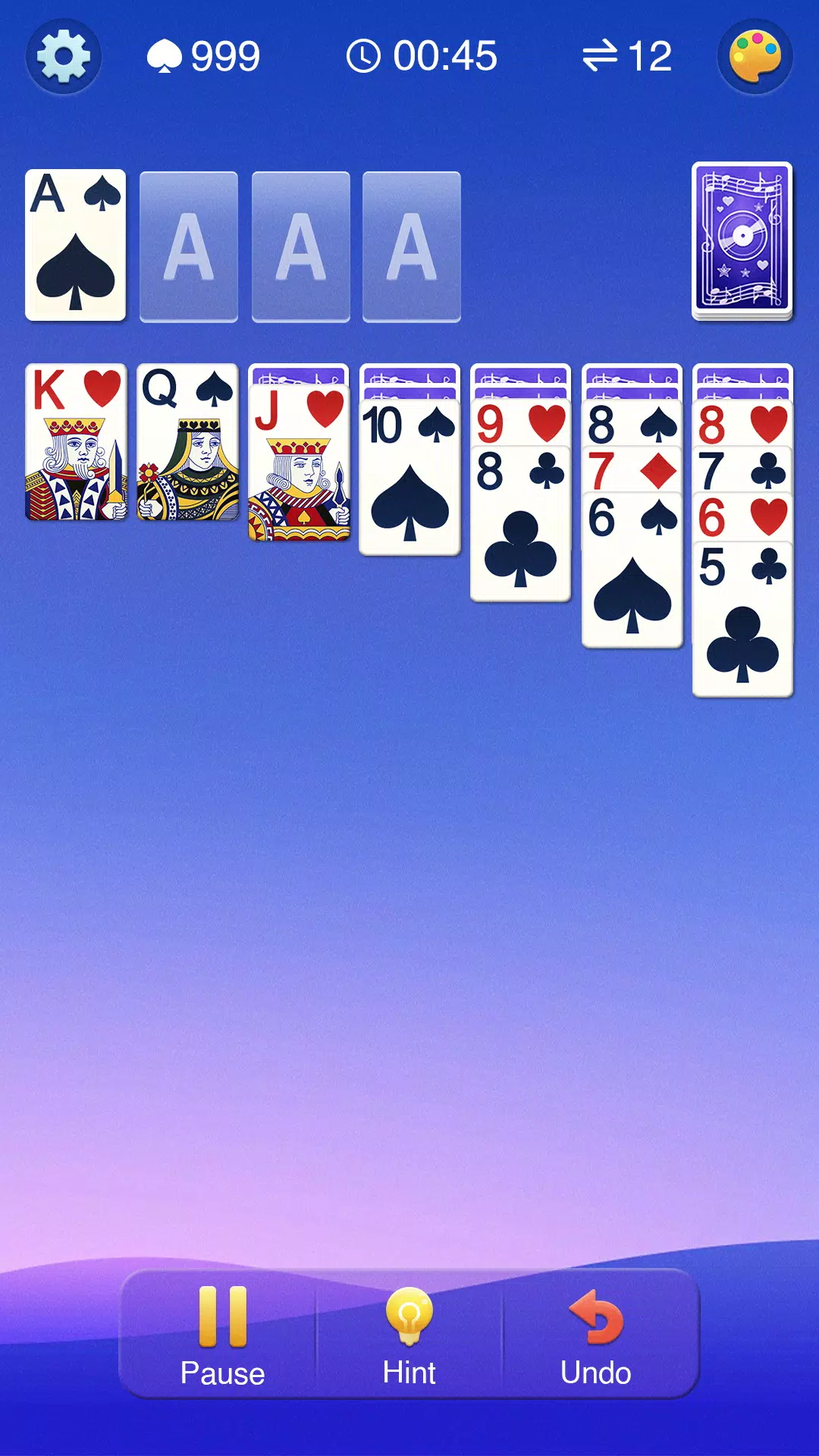 Solitaire Card Game ဖန်သားပြင်ဓာတ်ပုံ 1